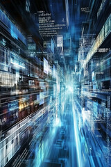 Fototapeta premium Futuristic abstract science background