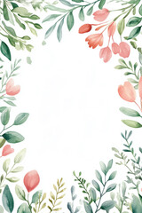 Elegant floral invitation greeting card