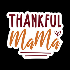 Thankful Family Sticker Design