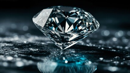 diamond isolated in aesthetic background