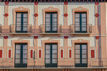 Architecture detail in Huesca, Spain