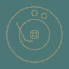 Record Player Icon Design