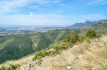 Fototapeta premium View from the Sierra de Guara natural park in Huesca province, Spain