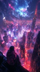 Solitude Amidst the Neon Lights