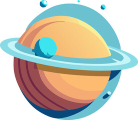 Fototapeta premium planet univer illustion generative AI