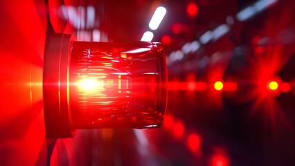 Red Beacon Light for Emergency Situations
