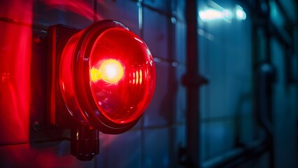 Red Beacon Light for Emergency Situations
