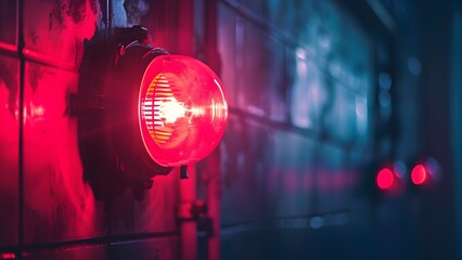 Red Beacon Light for Emergency Situations