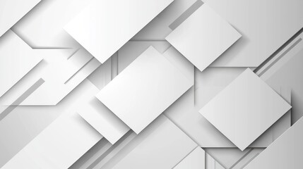 Obraz premium Clean grey and white tech geometric background design, ideal for corporate use, EPS format