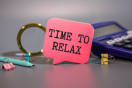 paper tag written break time over white background