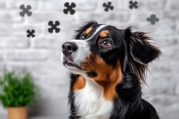 Mental Stimulation for Shepherd Dogs visualized in a brain-training infographic, focusing on games, puzzles, and tasks that engage a shepherd dog's mind