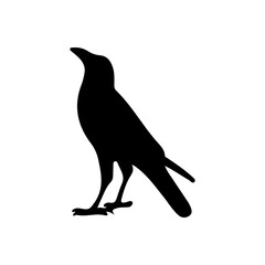 Fototapeta premium A-victor-silhouette-of-a--Crow-single-Tree-on-a-white-background-2.jpg
