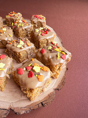 Delicious desserts decorated for autumn, Halloween and Thanksgiving 