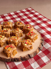 Delicious desserts decorated for autumn, Halloween and Thanksgiving 