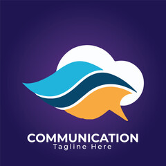 Communication, connect the world concept design, creative community logo designs.