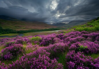 heather covered moors