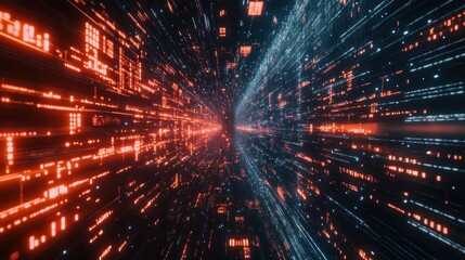 Fototapeta premium Close up view of futuristic abstract electronic circuit, technology background. Ai generated image