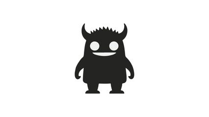 cartoon monster shape vector illustration