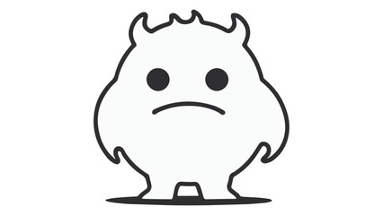 monster outline illustration