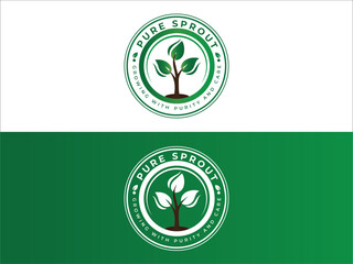 illustration of a green label