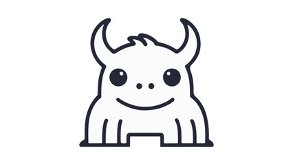 cartoon monster shape outline