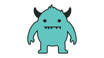 cartoon silly funny monster