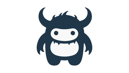 cute silhouette of a monster