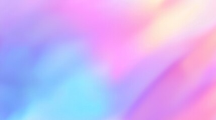 Obraz premium Iridescent neon background with soft pastel holographic gradient