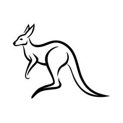 Kangaroo Vector Illustration - SVG, Cricut, Cut Files, Clipart for T-Shirts & Graphic Design Elements