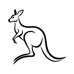 Kangaroo Vector Illustration - SVG, Cricut, Cut Files, Clipart for T-Shirts & Graphic Design Elements