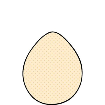 comic book style quirky cartoon egg