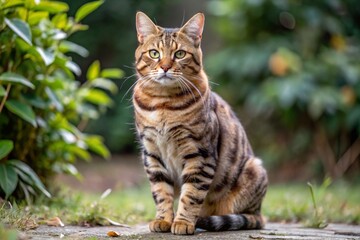 Portrait of a beautiful cat close up