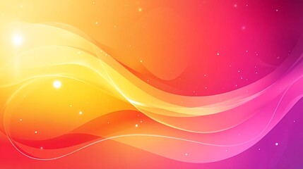 Abstract background with flowing lines and vibrant colors of yellow, orange, pink, and red.