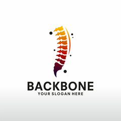 backbone logo vector template illustration design