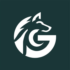 a green background with a horse and a symbol of a horse.