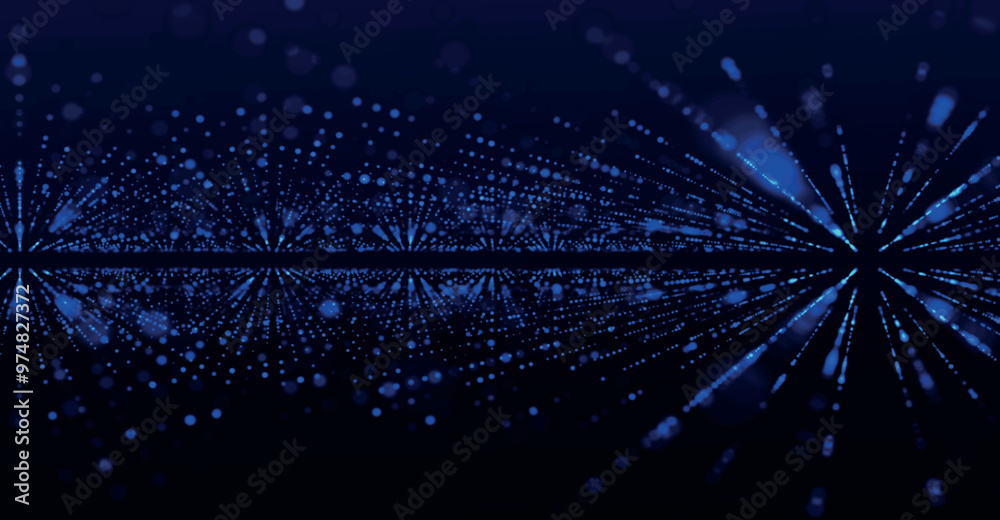Poster abstract techno background. 3d technological composition. information technology concept. digital cy