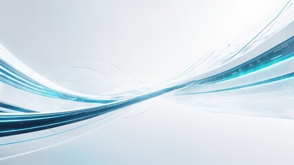 Abstract design featuring flowing lines and light effects, ideal for technology and digital themes.