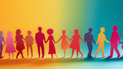 concept of diversity at work, created with generative AI technology	