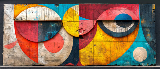 Fototapeta premium Youth Street Art with Blank Space for Text High Res 