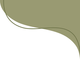Abtract aesthetic corner blob element decoration