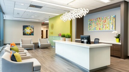 Modern Office Reception Area
