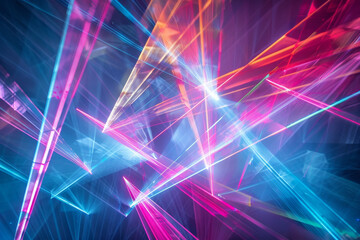 A colorful, abstract image of lights and shapes