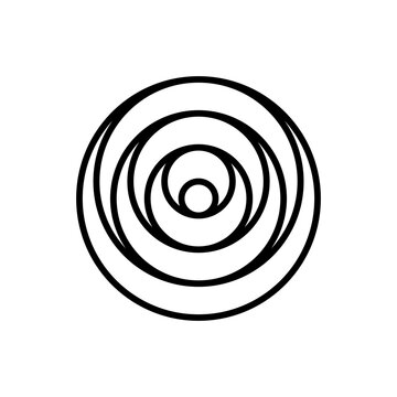 recommend clip art: Abstract yoga logo. Vector meditation icon. Yoga studio icon.