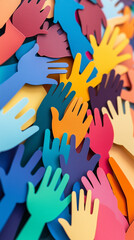 concept of diversity at work, created with generative AI technology	