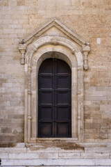 Old door in the old town of Bari, Puglia, Italy