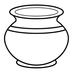 pot silhouette vector art