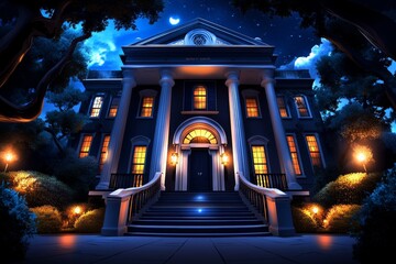 Savannah Night Tours and Haunted Attractions depicted in a cultural infographic, highlighting popular ghost tours and after-dark activities in the city