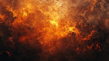 A dramatic explosion of fiery colors and textures, representing power and intensity in a captivating visual display.