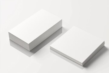 Business Card Mockup on Isolated Background created with Generative AI