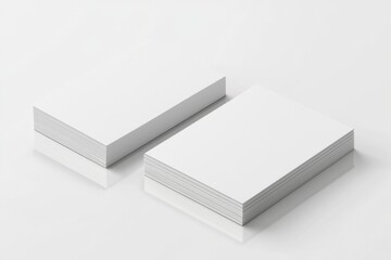 Business Card Mockup on Isolated Background created with Generative AI